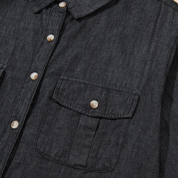 Denim Daydream Buttoned Shirt - Black - Picture 6 of 8